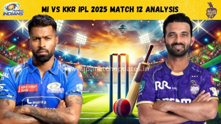 MI vs KKR IPL 2025 Match 12 Analysis