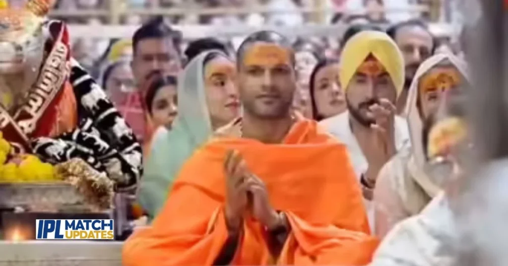 Shikhar Dhawan Visits Shri Mahakaleshwar Temple in Ujjain