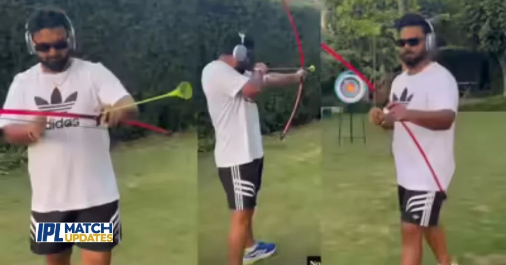 Rishabh Pant Shows Off Archery Skills